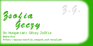zsofia geczy business card