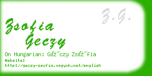 zsofia geczy business card